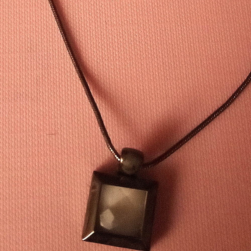 VINTAGE Butler Signed Modern Square Pendant necklace